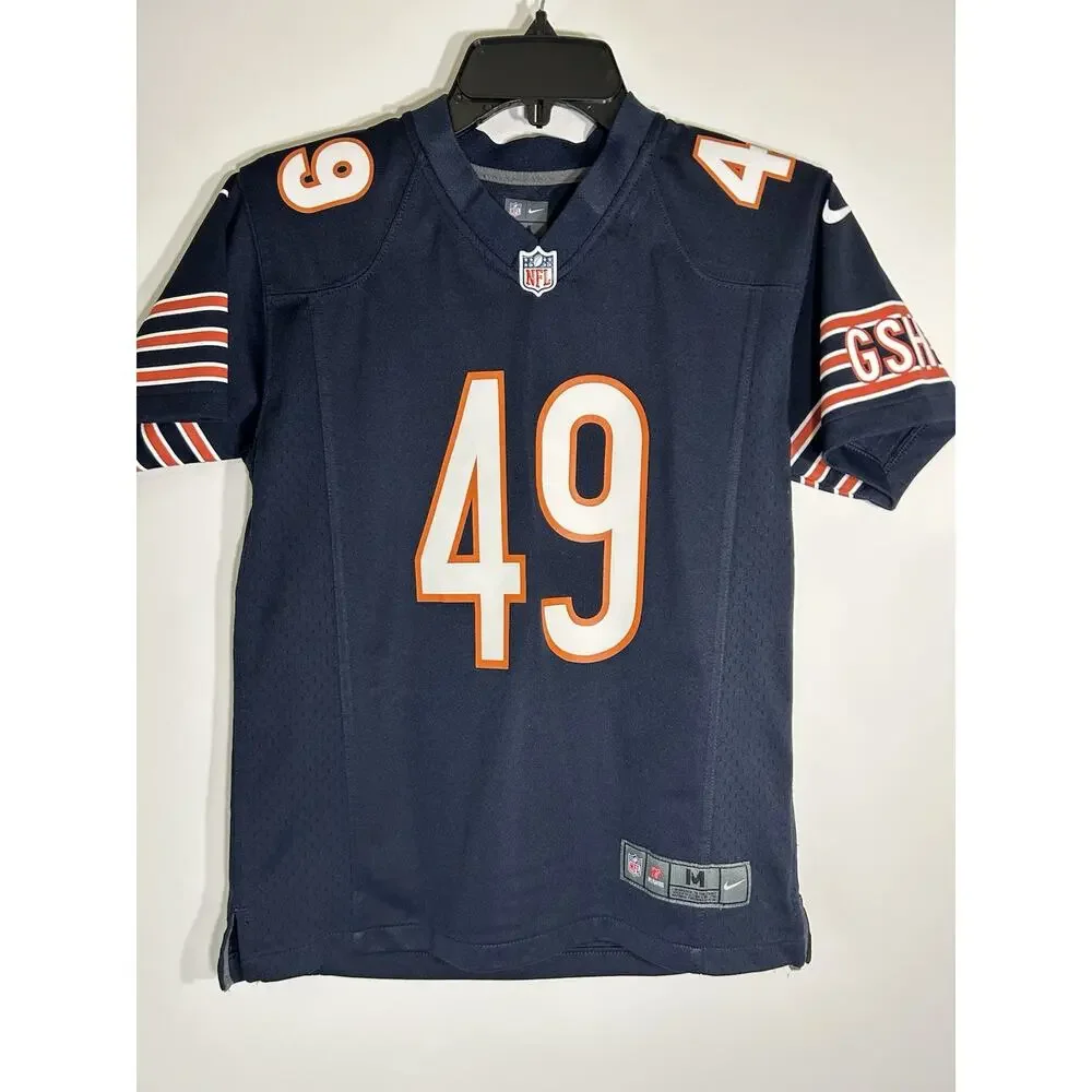 Chicago Bears Tremaine Edmunds #49 Navy Blue Jersey Youth Size Medium